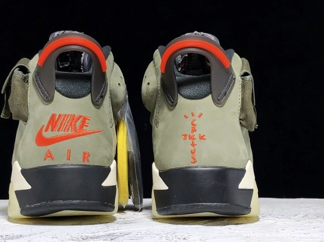 Official Maikesneakers Jordan Travis Olive CN1084-200 Air Medium 6 Scott x 0810